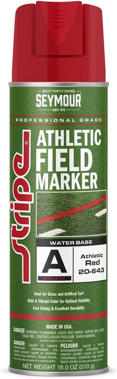 Seymour 20-643 Stripe Athletic Field Marker, Red 18 oz, Packaging may vary