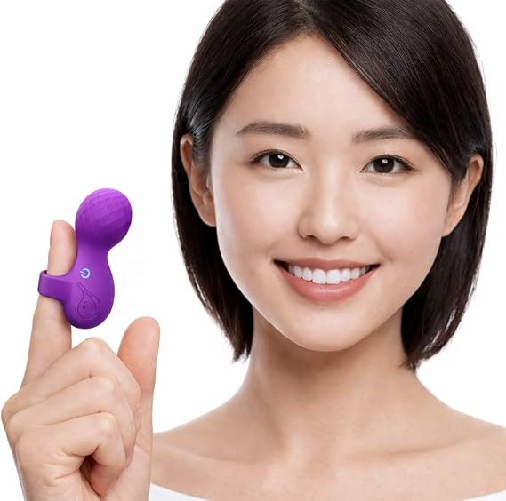 Multifunctional Finger Massager, Waterproof Rechargeable Mini Body Massage Tool, Purple