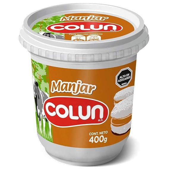 Manjar Colun Tradicional From Chile 400 grms Pot Caramel Spread Dulce de Leche
