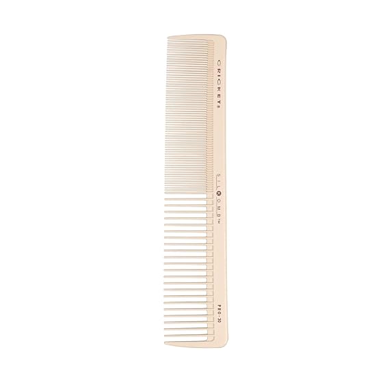 Cricket Silkomb Pro-30 Power Hair Cutting Comb - Silicone-Injected, Seamless Teeth with Dual Tooth Pattern for Precision Cutting, Styling, Ideal for All Hair Types