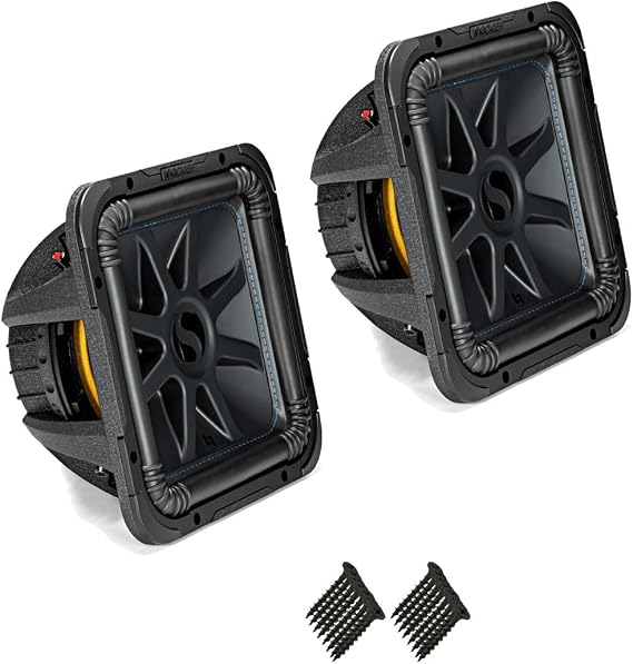 KICKER 44L7S124 Dual 12 in Solobaric L7 Subwoofer Bundle