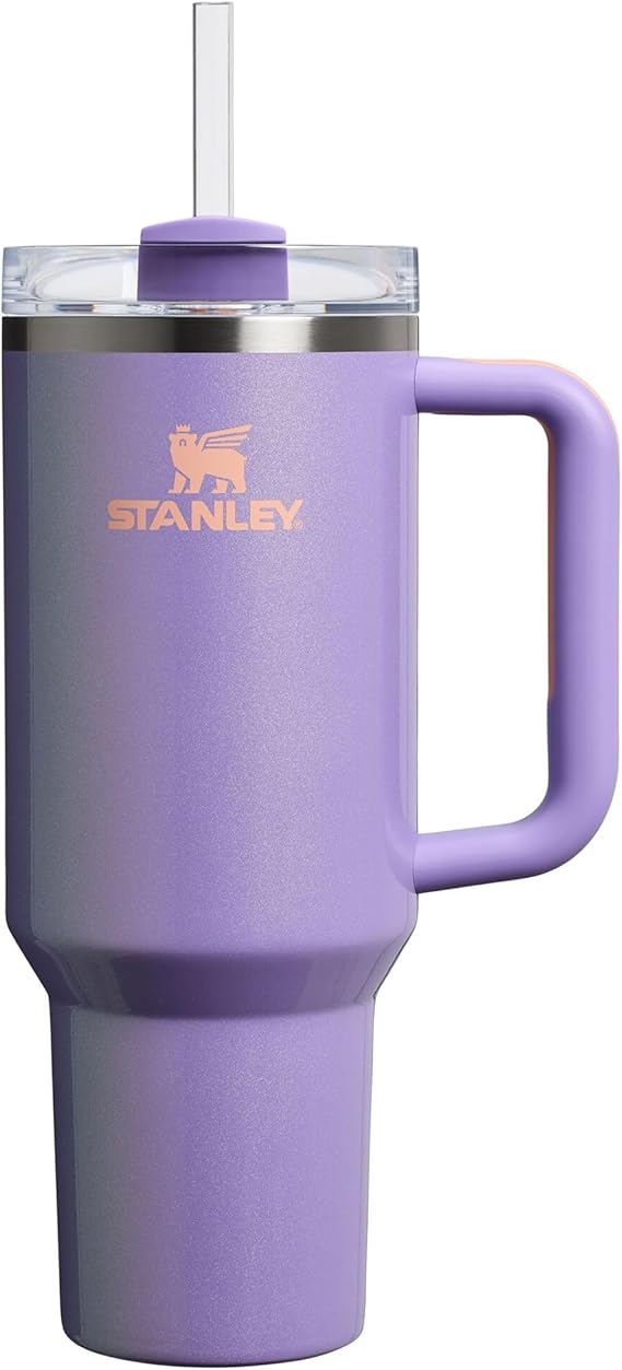 STANLEY Quencher H2.0 FlowState Pipetli Termos Bardak 1.18 Litre - Parlak Lila (Periwinkle Shimmer) | Paslanmaz Çelik | 11 saat soğutur. - 48 saat. Buz soğutmalı – pipet, sap ve kapaklı – bulaşık makinesinde yıkanabilir – BPA içermez