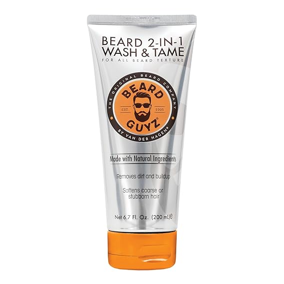 Beard Guyz 2-in-1 Beard Wash and Conditioner, Deep Cleansing Beard Shampoo for Men, Softening & Taming Formula 6.7 oz (Pack of 1)