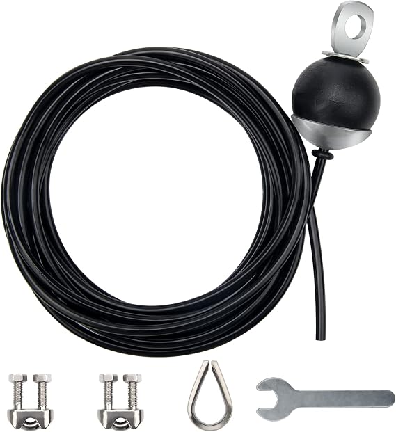 Fitness Pulley Cable 196 in, Adjustable Home Gym Cable Replacement | for Pulley System, Heavy Duty Fitness Rope Machine Accessories