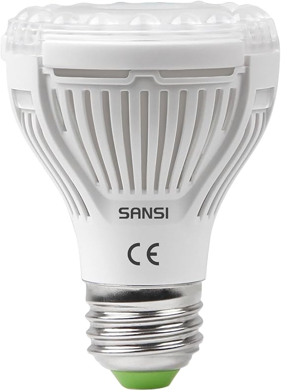 SANSI 10W Grow Light Bulb for Indoor Plants 150W eq. Full Spectrum E27
