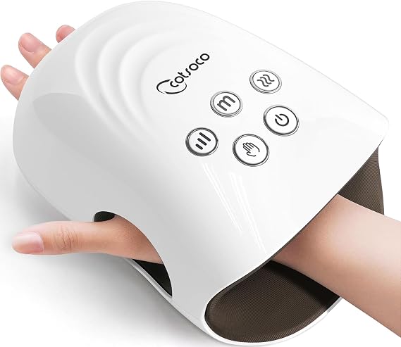 cotsoco Upgraded Hand Massager, Cordless Hand Massager with Heat & Compression for Arthritis and Carpal Tunnel, Relaxation at Home, Office, Outdoors, Gift for Men and Mom
