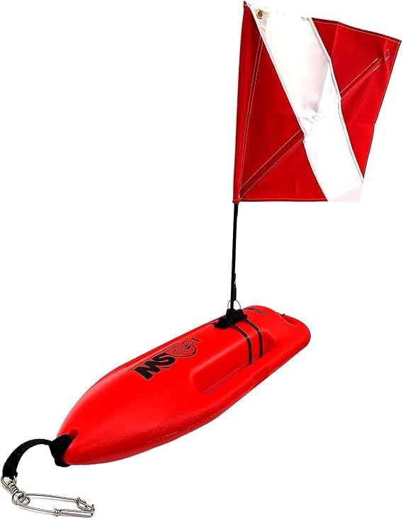 SPEARFISHING WORLD Compact Lifeguard Float/Rescue Can Buoy 28" Long for Spearfishing and Scuba