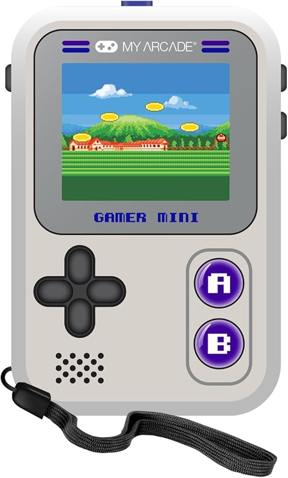 My Arcade Gamer Mini Classic-Purple: Games for Kids, Miniature Handheld Gaming System Packed with 160 Games, 1.8'' Color Display (DGUN-3924), Small