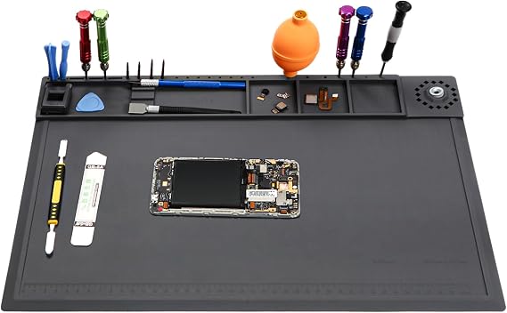 Large Silicone Soldering Mat for Electronic Repair, 18 X 11.8 in