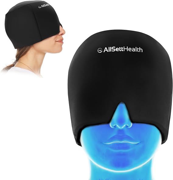 Migraine Relief Cap Headache Relief Cap Ice Face Mask & Eye Head Wrap
