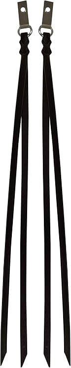 Prairie Horse Supply Saddle Strings - Single Premium Leather Latigo with Dee Ring for Western Saddle - Cinch Saddle - Pony Cinch - Girth for Horses - Saddle Harness with Conchos - 24"x1/2" Wide, Brown