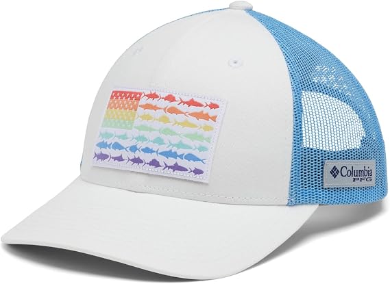 Unisex Adult PFG Fish Flag Mesh Snap Back Mid