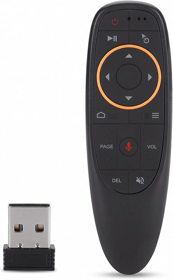2.4G Wireless Remote Control, Bewinner 17-key Wireless Voice Air Mouse Keyboard Remote Control for Smart TV/Android TV Set-top Boxes/PC,Built-in 6-axis Gyroscope