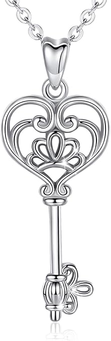 EUDORA S925 Sterling Silver Goddess Necklace Amulet Pendant for Women