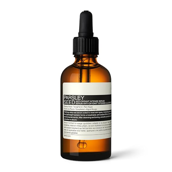 Aesop Parsley Seed Anti-Oxidant Intense Facial Serum with Vitamin E | Lightweight Daily Serum to Fortify and Protect the Skin | 2.0 oz