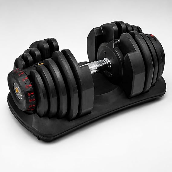 Adjustable Dumbbells 24 KG & 40 KG – Quick Dial Smart Weight Set for Home Gym, Strength Training & Full Body Fitness Equipment