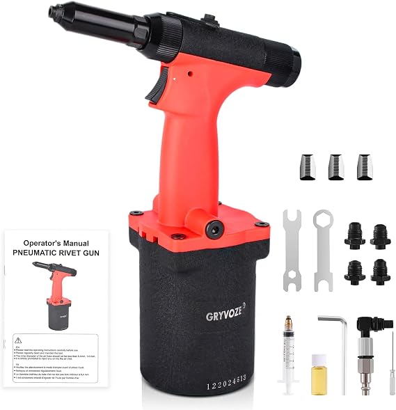 pneumatic rivet gun, Air Pop Riveter Kit, 1/8", 5/32", 3/16", 1/4"
