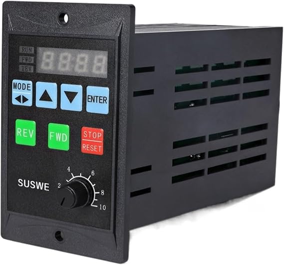 Variable Frequency Drive VFD Inverter 0.75KW Variable Frequency Display 3P 220 Output Speed Governor Variable Frequency Drive Easy to Operate and Clear Display