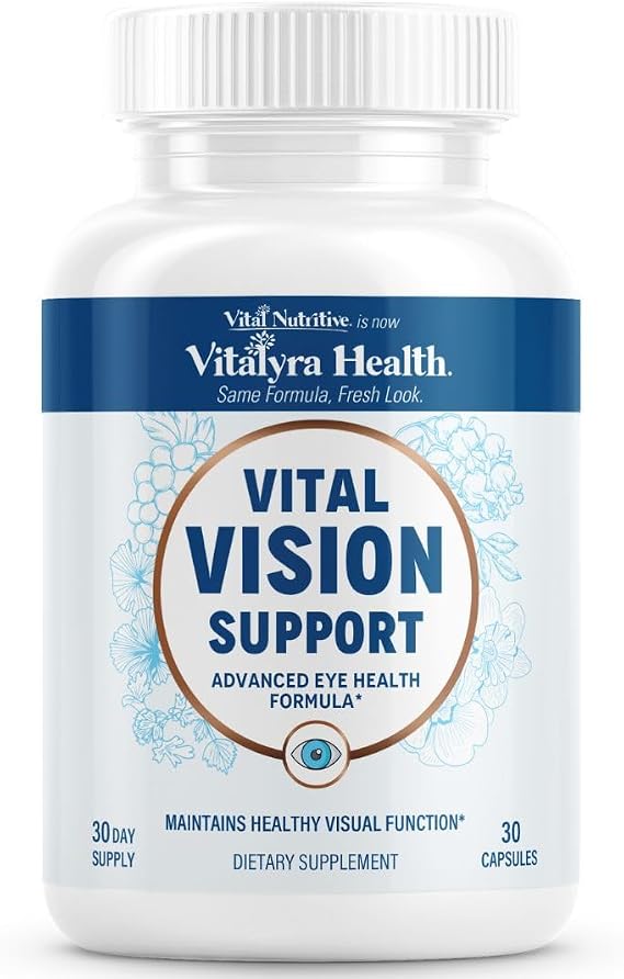 VITAL NUTRITIVE Eye Health Vitamins Lutein, Beta Carotene Vision Supplement