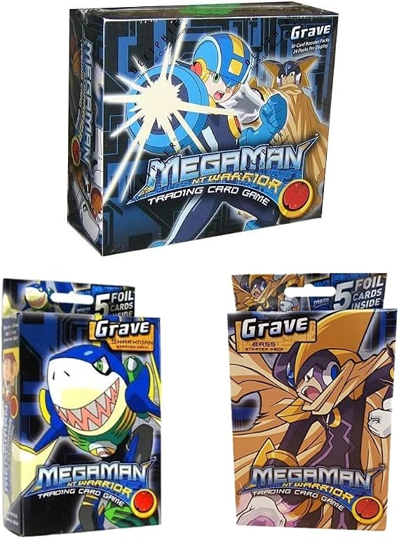Megaman TCG Bundle - Grave Booster Box and 2 Decks mega Man Trading Card Game