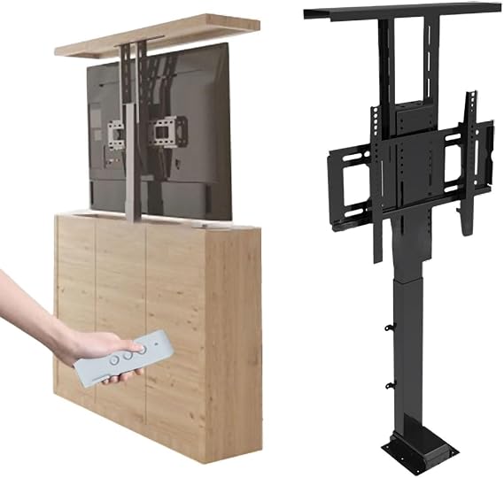 Electric TV Lift Stand - Adjustable TV Mount Bracket - Telescopic Electric TV Lift - Can Be Hidden In A Cabinet Motorized Tv Mount, Up To 60kg, Travel Less Than 40 Seconds ( Size : For TV 32- 50in Lif
