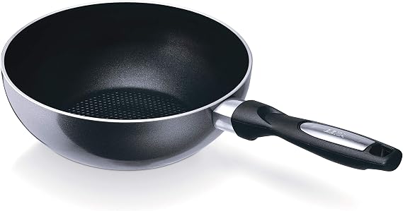 Beka 20 cm PRO INDUC Aluminium Non Stick Wok, Black