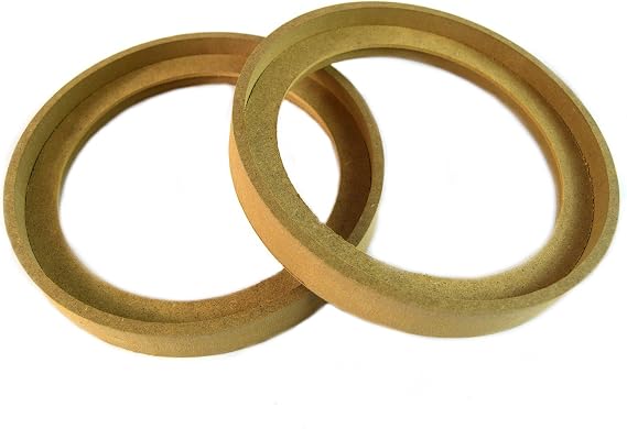 Audiopipe 1 Pair 8" MDF Speaker Rings Spacers - with Bezel Mounting Recessed for Audio Installation RING-8BZ