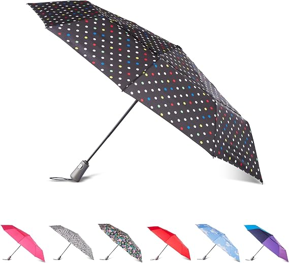 totes Men's and Women's Ultimate Protection Folding Umbrella with Auto Open Close Windproof Sun Protection