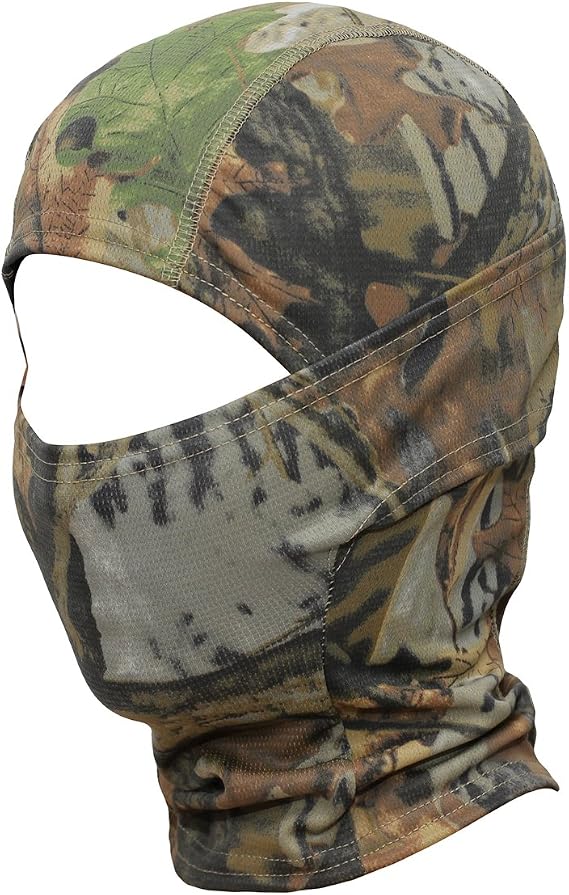 WTACTFUL Camo Balaclava Face Mask, Tactical Breathable Hood for Outdoor