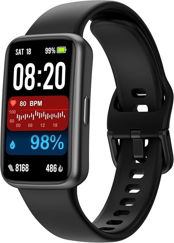 Fitness Tracker Smart Watch 1.47"Screen Heart Rate Sleep Monitor