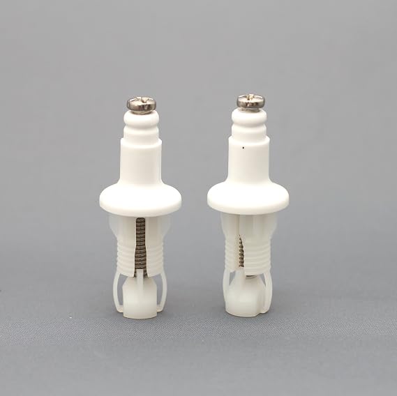Roca AI0001800R - Removable White Toilet Seat Fastener Replacement Kit - Bathroom Collection - Seat/Cover