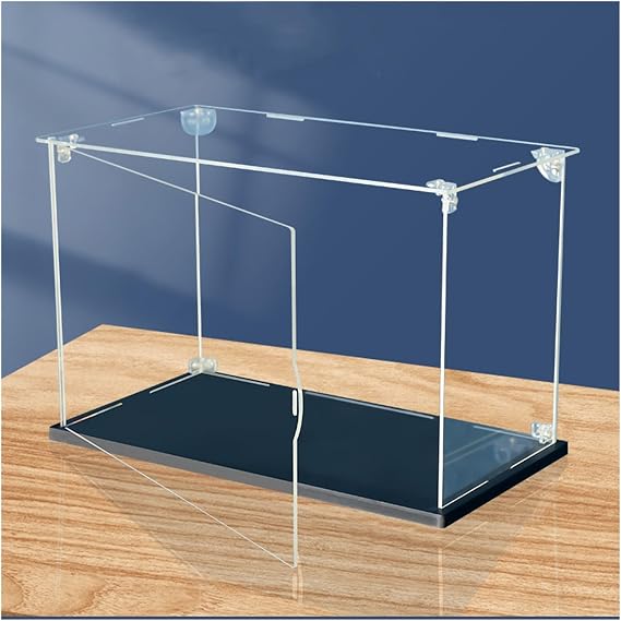 XPLKQXE Custom Acrylic Display Case, Assembled Clear Square Acrylic Box, Acrylic Cube Containers, Acrylic Protection Showcase Memorabilia Figurines Figures Toys