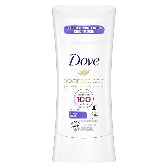 Dove Invisible Advanced Care Antiperspirant Deodorant, Sheer Fresh, 2.6 Ounce
