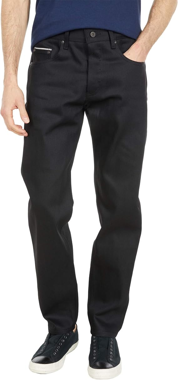 Naked & Famous Denim Men's Men's Easy Guy Relaxed Tapered Fit Jeans in Indigo Selvedge