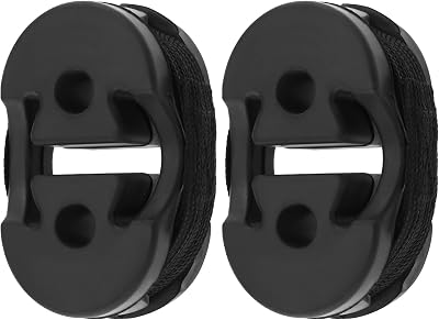 2pcs Car Exhaust Pipe Rubber Silencer Holder 013228425 46742184 1755F7 Exhaust Pipe Silencer Hanging Bracket Compatible with PEUGEOT Boxer 106 I