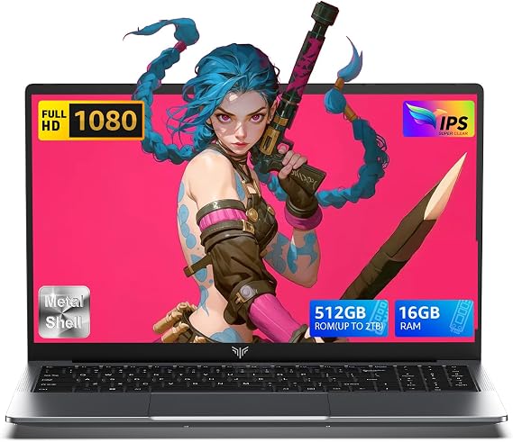 ACEMAGIC 2025 Laptop, Laptop Computer with Intel N95 Processor(Up to 3.4GHz), 16GB DDR4 512GB SSD Windows 11 Laptop, 15.6" IPS 1080P, USB3.2, Long Battery Life
