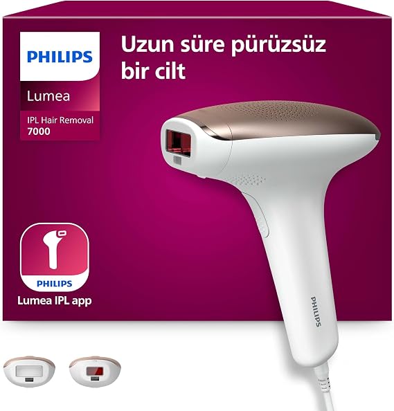 Philips Lumea 7000 Serisi SC1997/00 IPL Tüy Alma,Vücut ve Yüz için 2 Başlık,Çanta