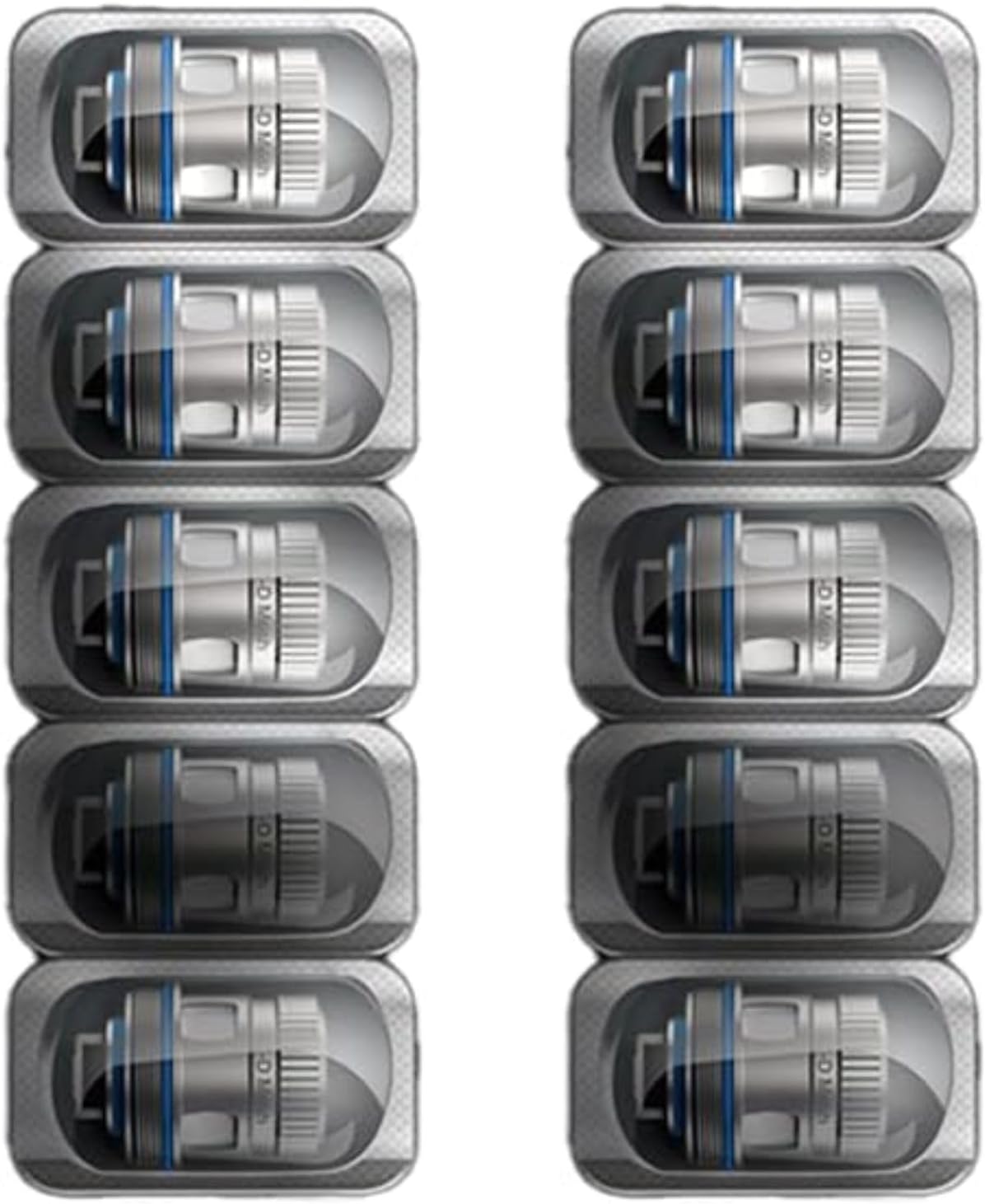 X1-D Coils for Freemax Kits, 40 to 80 Watts, 2ml Cartridge No Nicotine, 5 Pack (0.15ohm Mesh - 10 Pack)