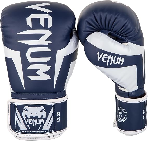 VENUM Boxing Gloves Elite - Elite (Navy Blue/White)