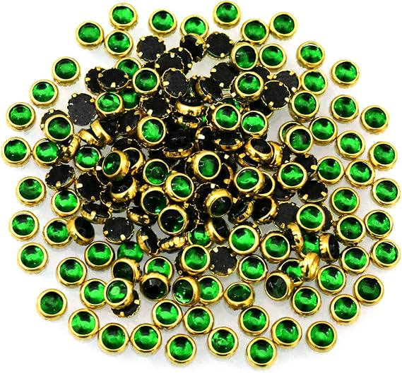 Embroiderymaterial Kundans for Jewellery,Craft,Embroidery Making, 250 Pieces