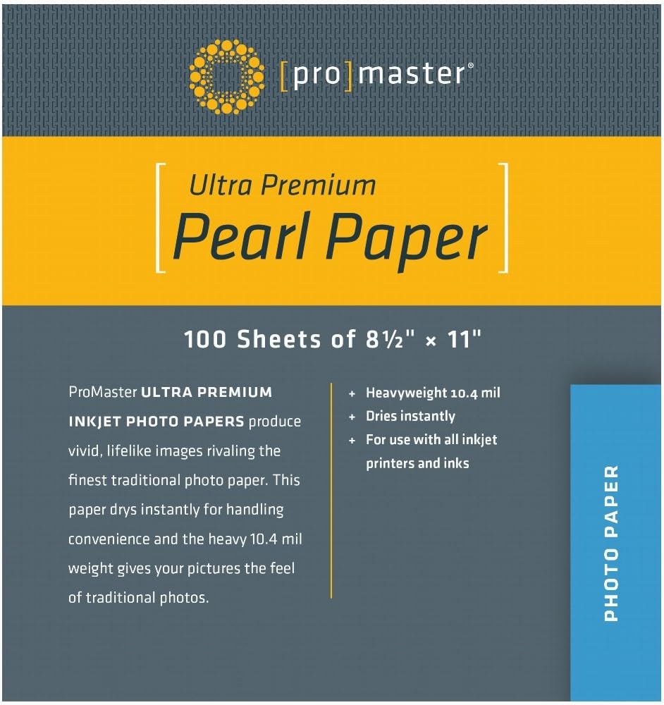 ProMaster Ultra Premium Pearl Paper - 8 12x11 - 100 Sheets, Model 8635