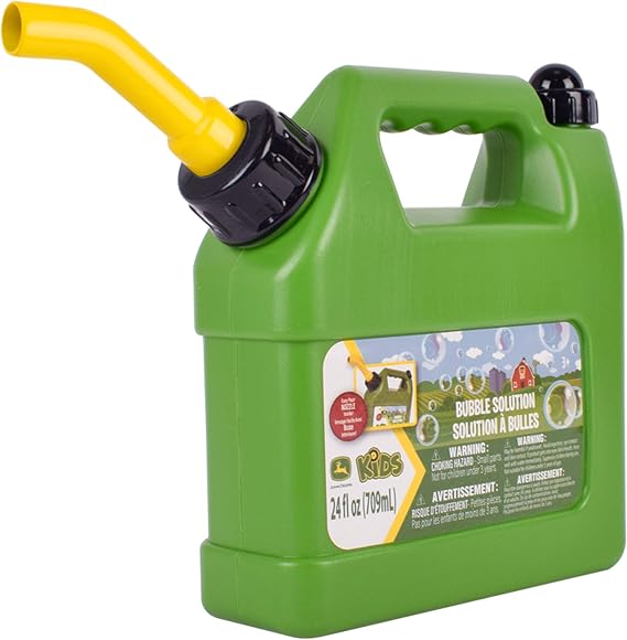 John Deere Bubble Can 24 oz Bubble Refill - Pouring Spout - Ages 3+ Years