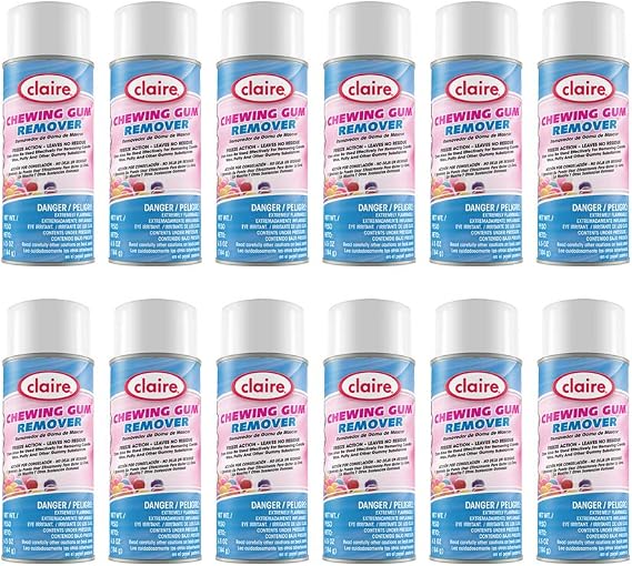 Claire CL813-12pk Chewing Gum Remover; 6.5 Oz. Net Wt.,12 Count