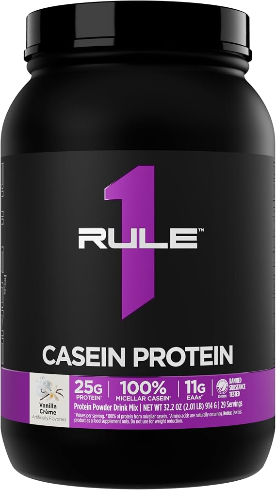 Rule 1 Proteins Casein Protein, Vanilla Creme, 29 Servings