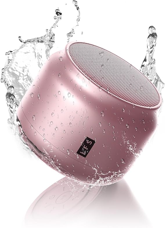 LFS Portable Bluetooth Speaker,Small Bluetooth Speake,Ultra Long Play 15 Hours,TWS Pairing,Suitable for Home,Pool,Beach,Boating, Hiking, Camping for Waterproof Outdoor Mini Speaker-Pink