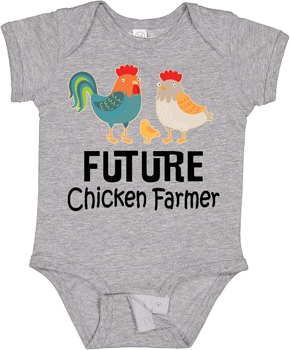 inktastic Future Chicken Farmer Childs Baby Bodysuit
