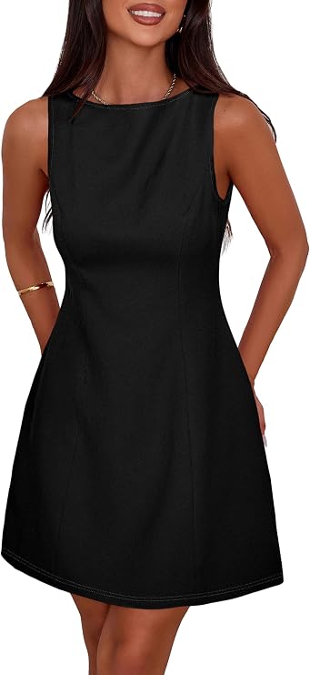 PRETTYGARDEN Women's Formal Short Dresses A Line Mini Dress