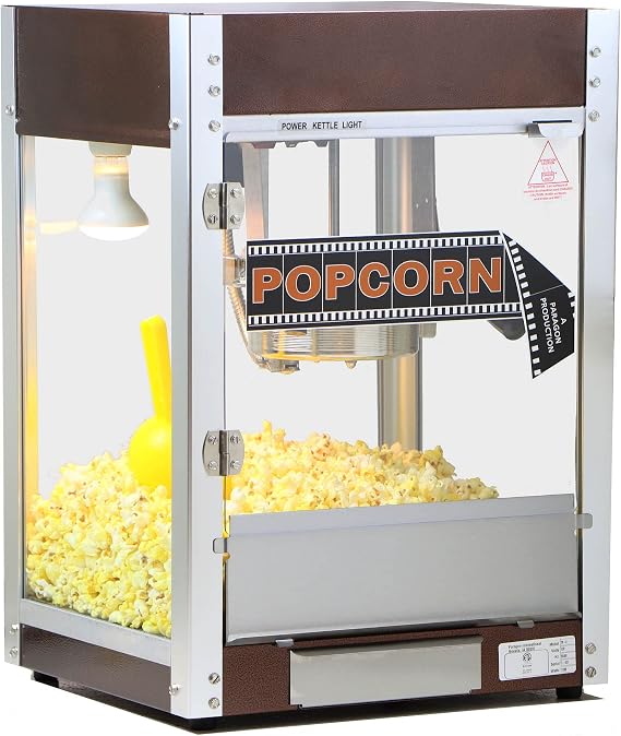 Paragon Cineplex Yellow Pop 4 Ounce Popcorn Machine for Professional Concessionaires Requiring Commercial Quality High Output Popcorn Equipment