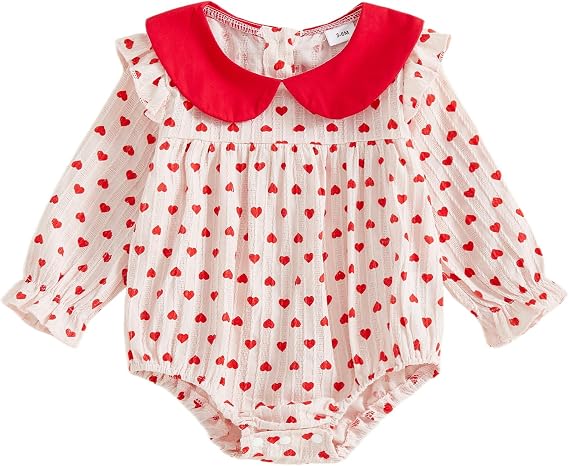 Linen Bubble Romper Baby Girl Floral Smocked Romper Long Sleeve Ruffle Bodysuit Newborn Infant Fall Winter Clothes