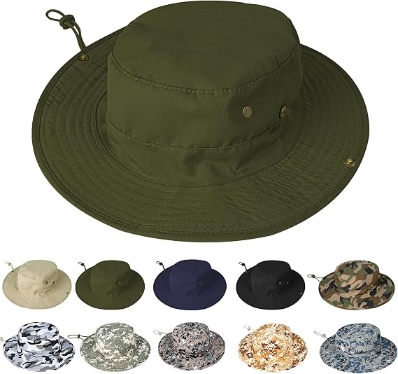 Sun Hats for Men Women Safari Hat Foldable Fishing Hat UPF 50+ Bucket Hat